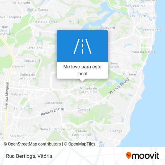 Rua Bertioga mapa