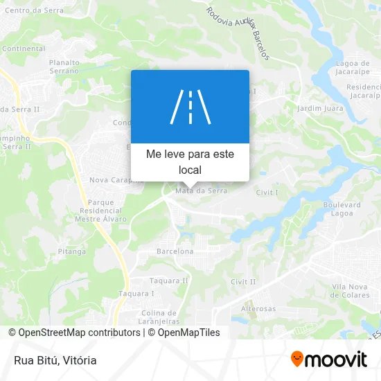 Rua Bitú mapa