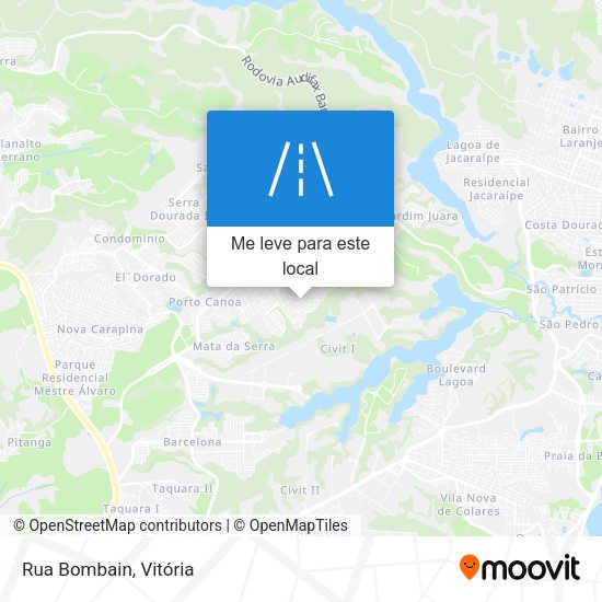 Rua Bombain mapa