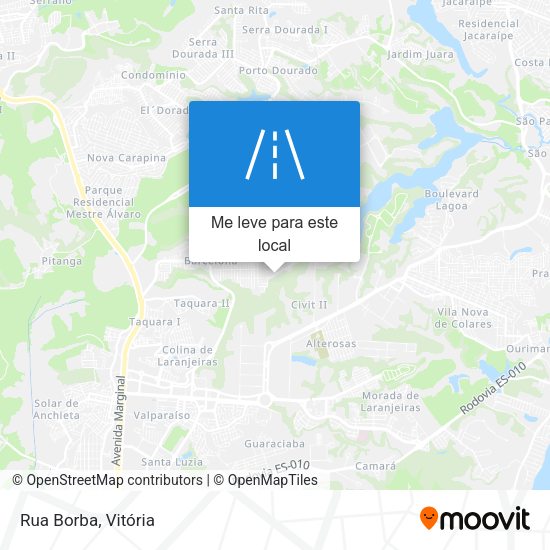 Rua Borba mapa