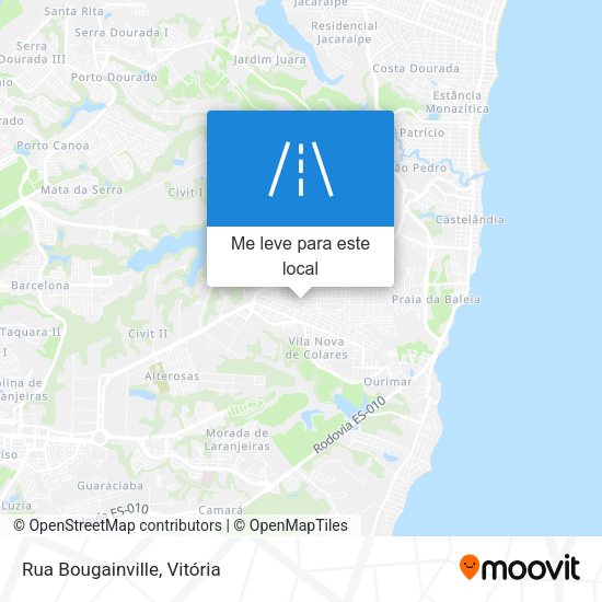 Rua Bougainville mapa