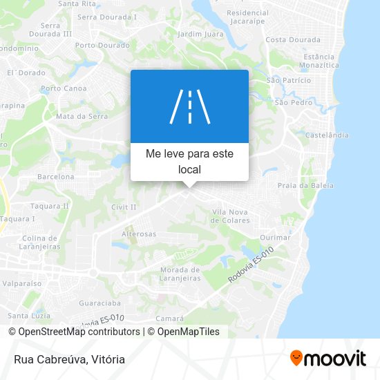 Rua Cabreúva mapa