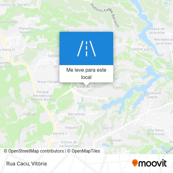 Rua Cacu mapa