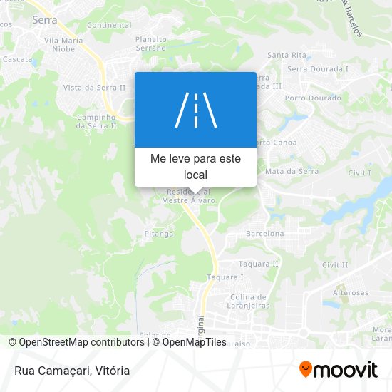 Rua Camaçari mapa