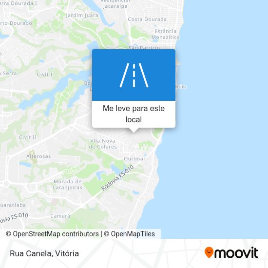 Rua Canela mapa