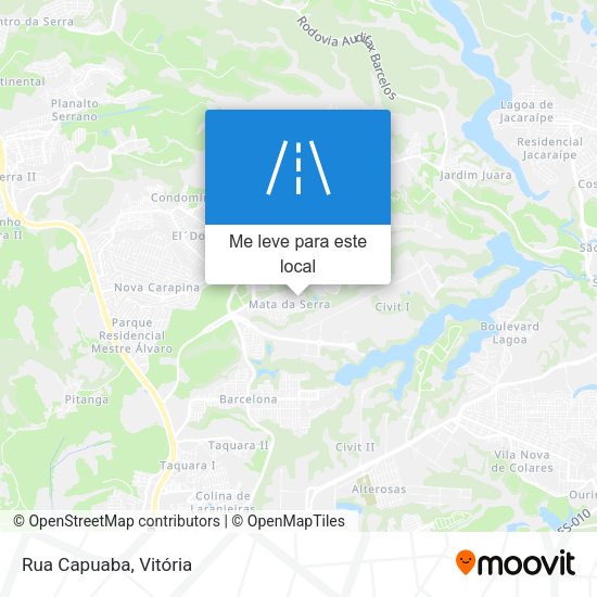 Rua Capuaba mapa