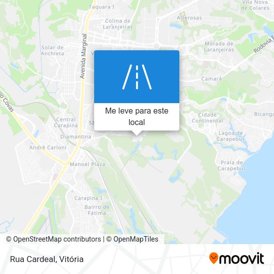Rua Cardeal mapa
