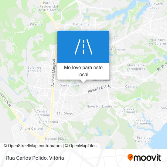 Rua Carlos Polido mapa