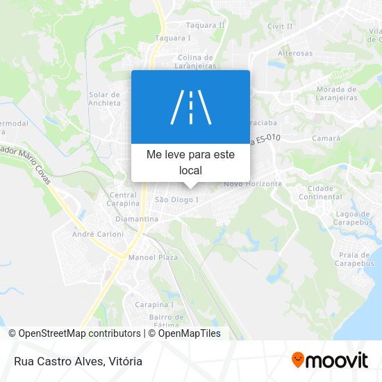 Rua Castro Alves mapa