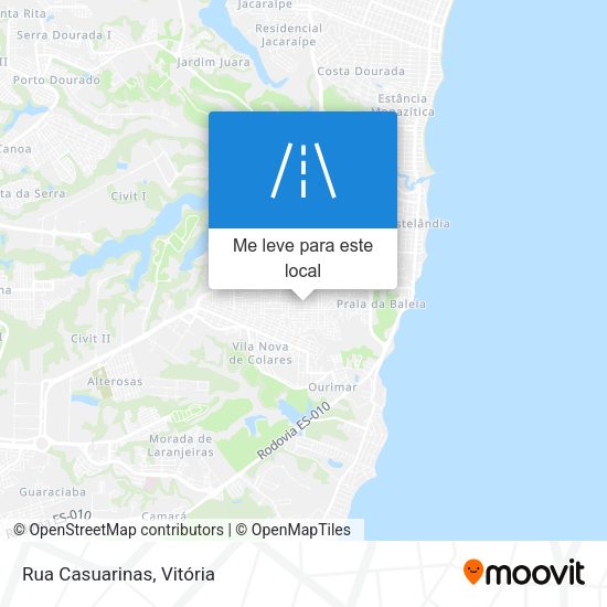 Rua Casuarinas mapa