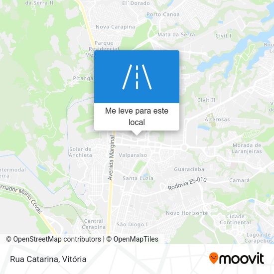 Rua Catarina mapa