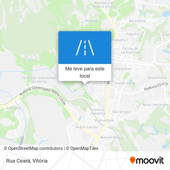 Rua Ceará mapa