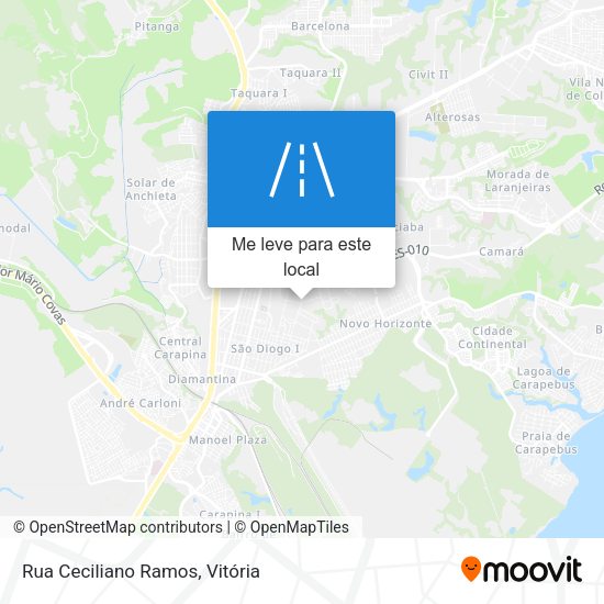 Rua Ceciliano Ramos mapa