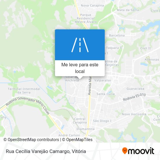 Rua Cecília Varejão Camargo mapa
