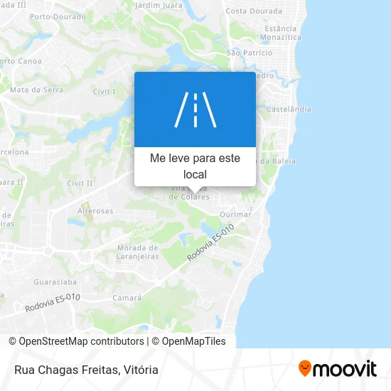Rua Chagas Freitas mapa
