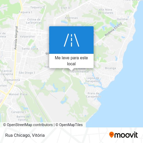 Rua Chicago mapa