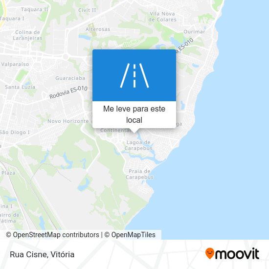 Rua Cisne mapa