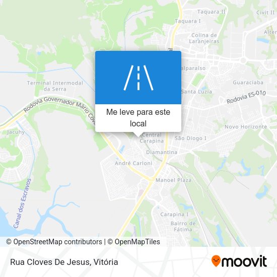 Rua Cloves De Jesus mapa
