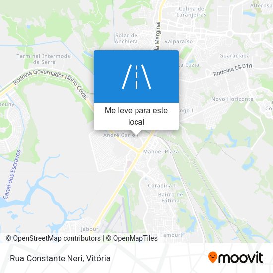 Rua Constante Neri mapa