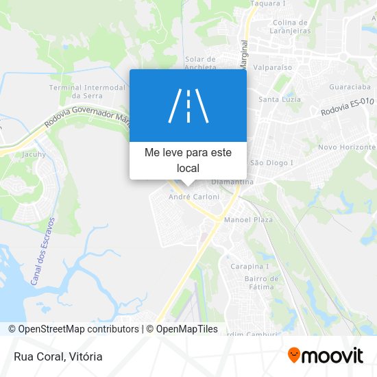 Rua Coral mapa