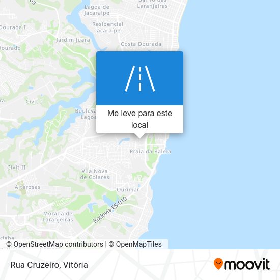 Rua Cruzeiro mapa