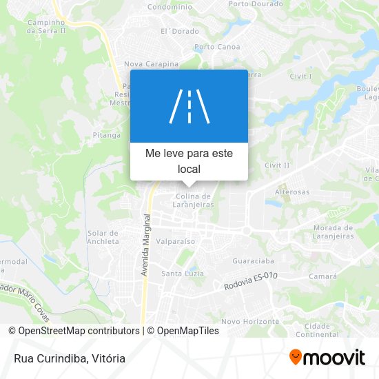 Rua Curindiba mapa