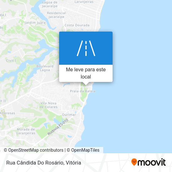 Rua Cândida Do Rosário mapa