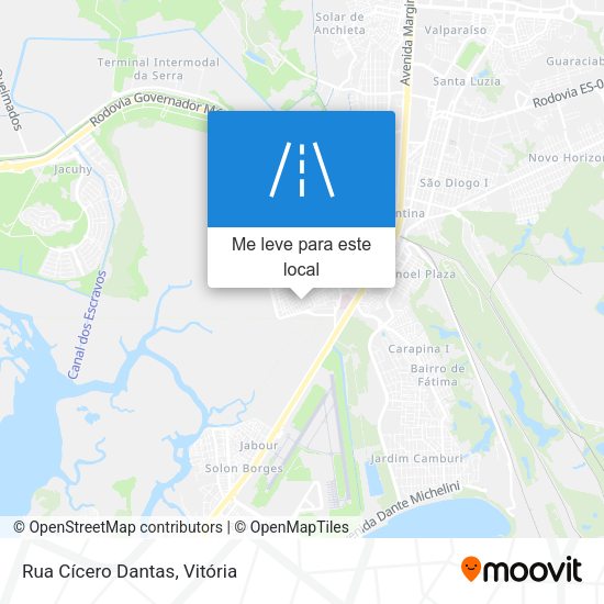 Rua Cícero Dantas mapa