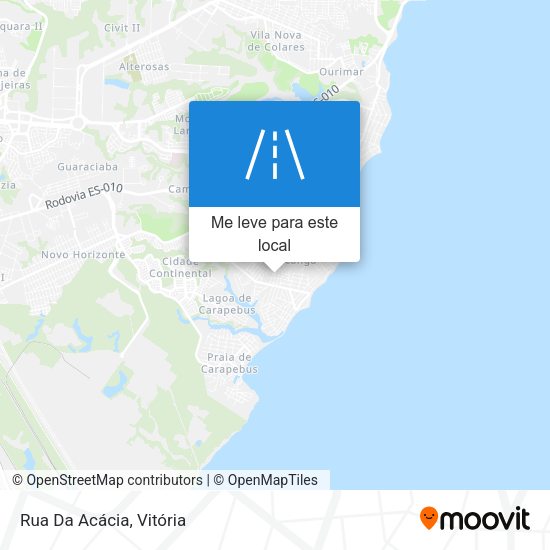 Rua Da Acácia mapa