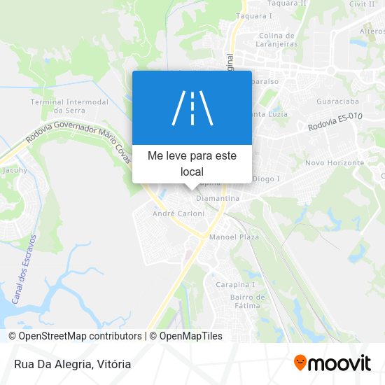 Rua Da Alegria mapa