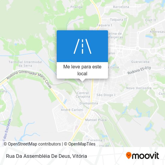 Rua Da Assembléia De Deus mapa