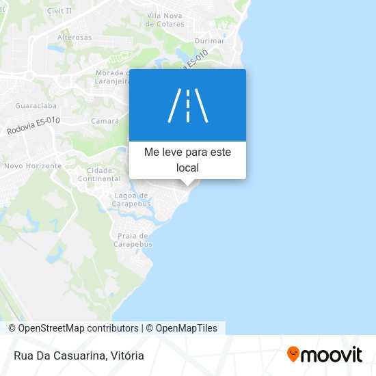 Rua Da Casuarina mapa