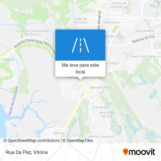 Rua Da Paz mapa