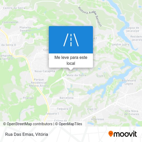 Rua Das Emas mapa