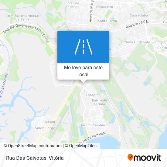 Rua Das Gaivotas mapa