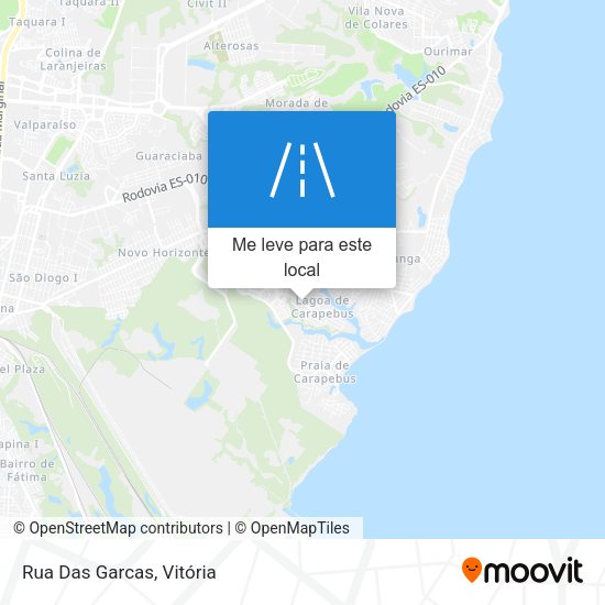 Rua Das Garcas mapa