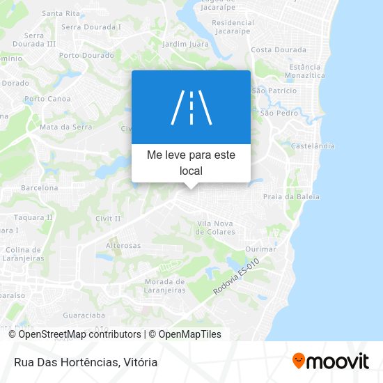 Rua Das Hortências mapa