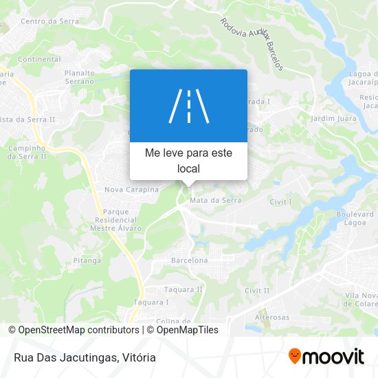 Rua Das Jacutingas mapa