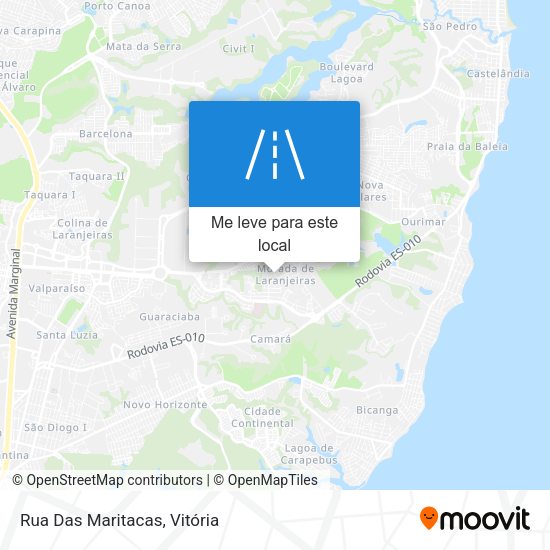 Rua Das Maritacas mapa