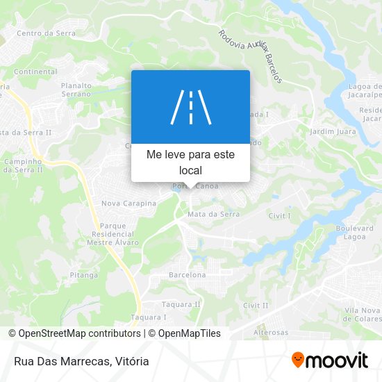 Rua Das Marrecas mapa