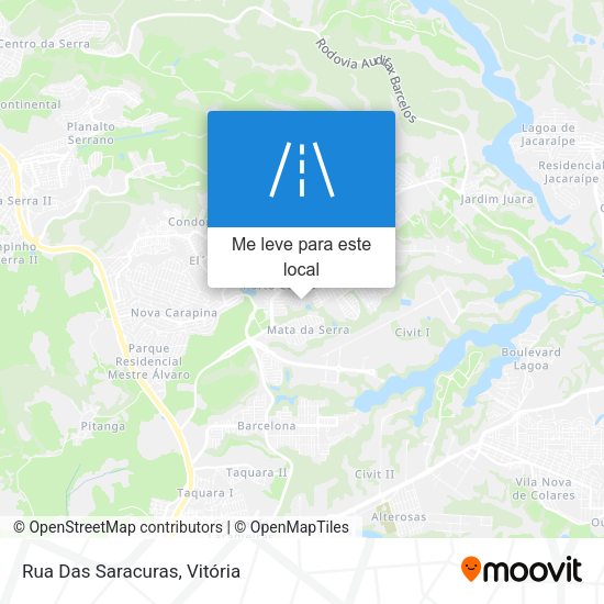 Rua Das Saracuras mapa