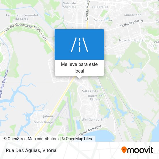Rua Das Águias mapa