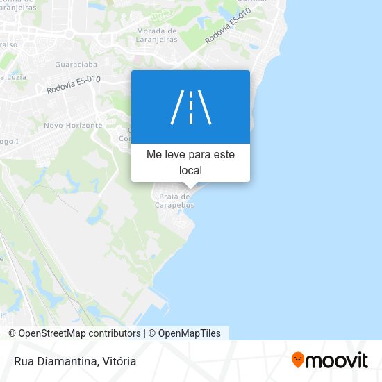 Rua Diamantina mapa