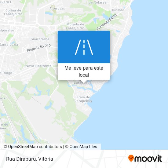 Rua Dirapuru mapa