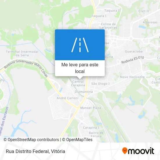 Rua Distrito Federal mapa