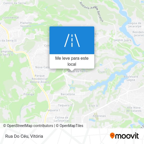 Rua Do Céu mapa