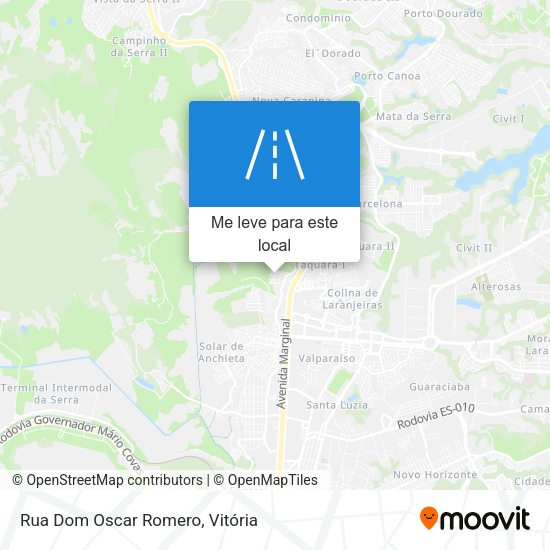 Rua Dom Oscar Romero mapa