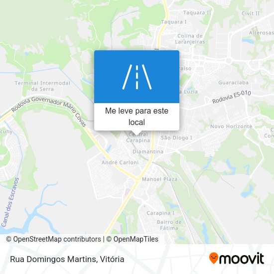 Rua Domingos Martins mapa