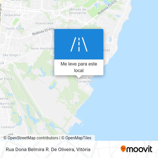 Rua Dona Belmira R. De Oliveira mapa
