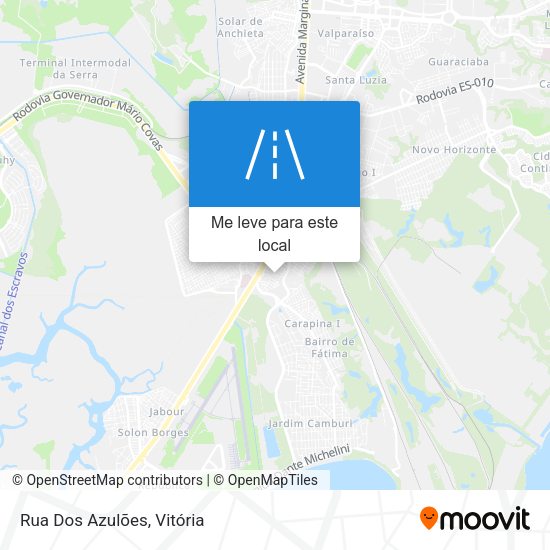 Rua Dos Azulões mapa